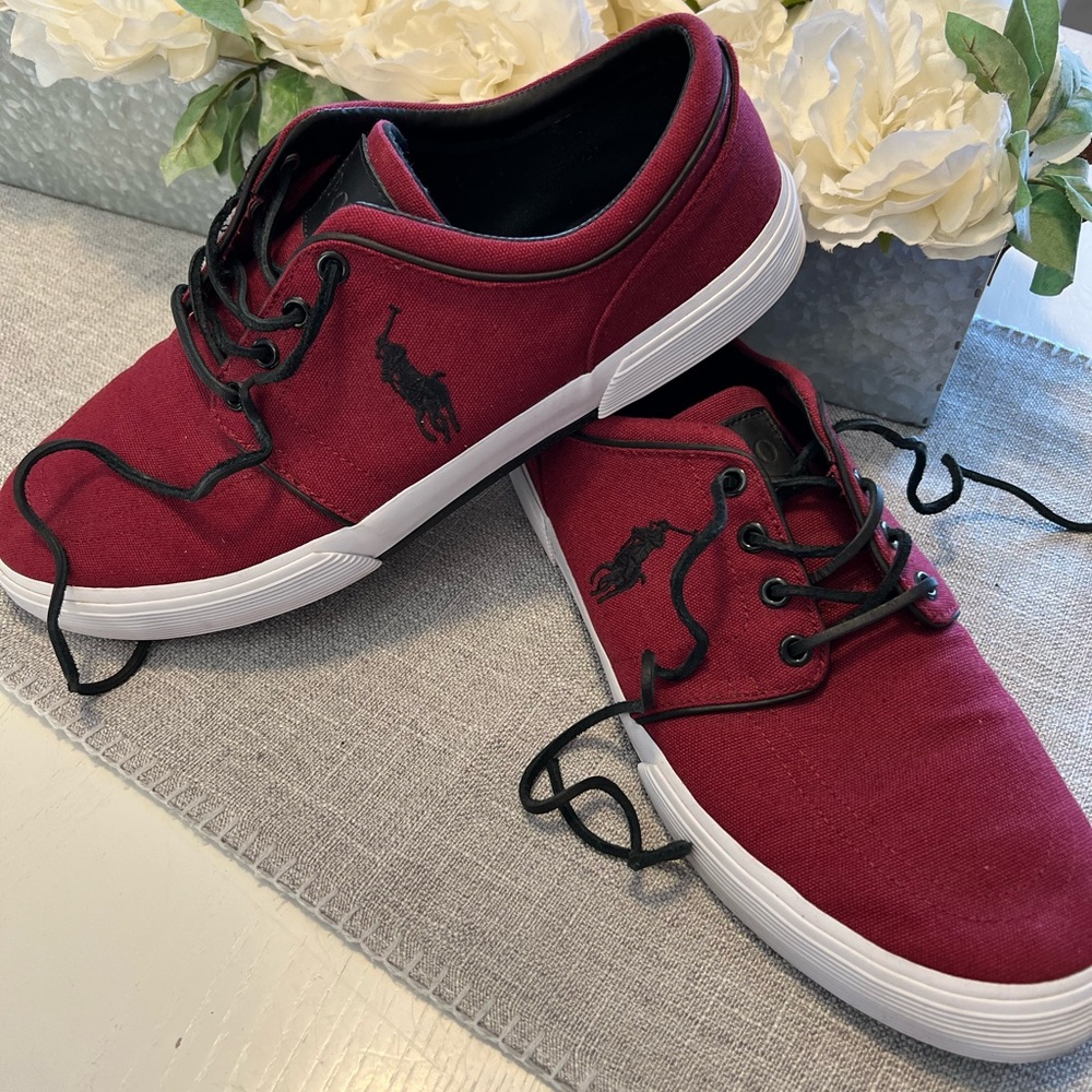 Mens Red Polo Shoes